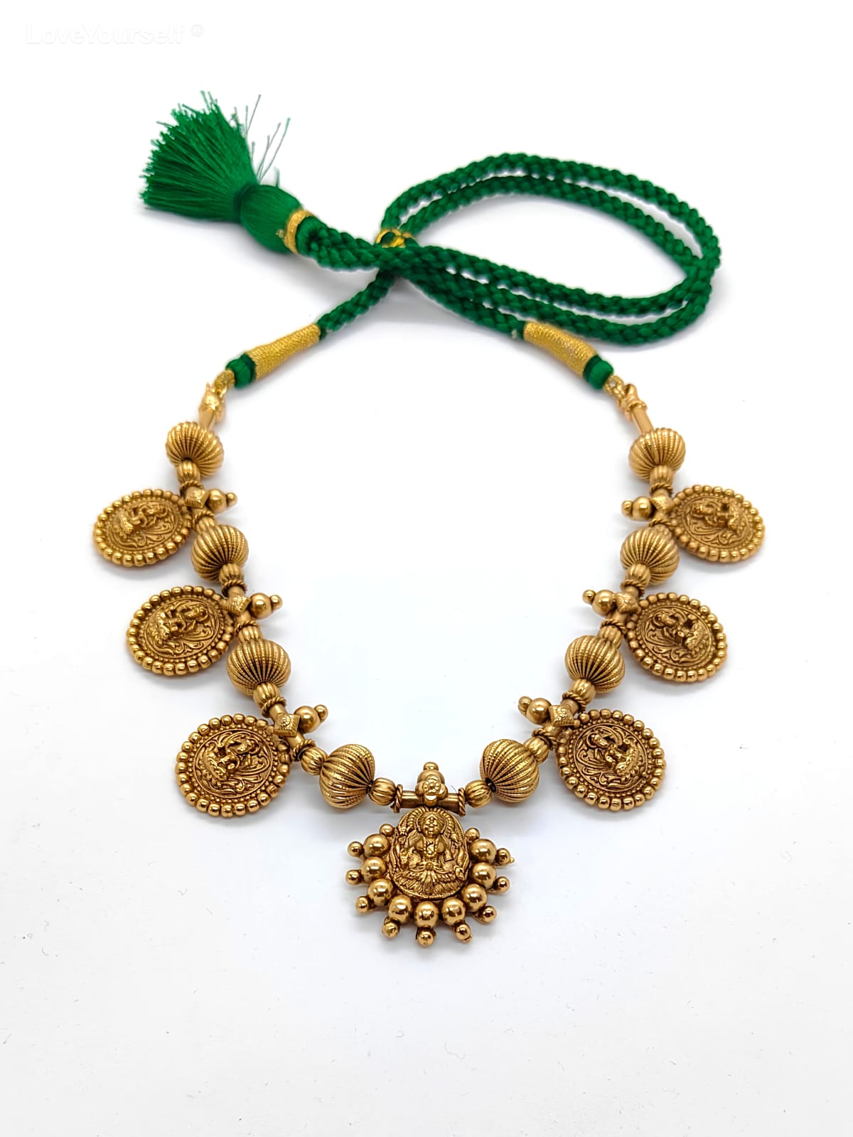 LoveYourself Traditional Necklace Set - Laxmi Coin Necklace